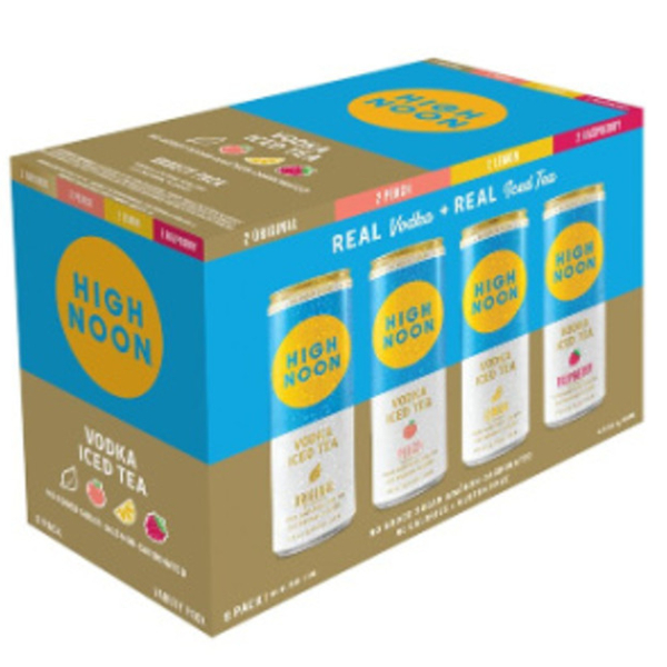 High Noon Assorted Vodka seltzer, Iced Tea & Vodka tasting event