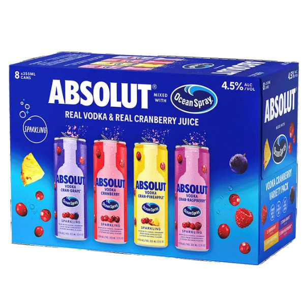 Absolute Ocean Spray, Canned Cocktails  tasting event